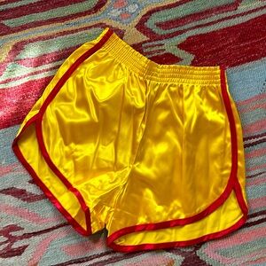 Vintage Velva-sheen Satin Gym Shorts